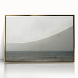 Vintage Landscape Art – Sailboat on Calm Ocean – Antique Maritime Wall Art