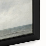 Vintage Landscape Art – Sailboat on Calm Ocean – Antique Maritime Wall Art