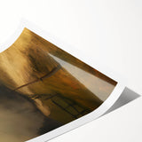 Misty Countryside Barn – Vintage Landscape Wall Art