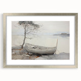 Vintage Landscape Art - Serene Countryside Scene