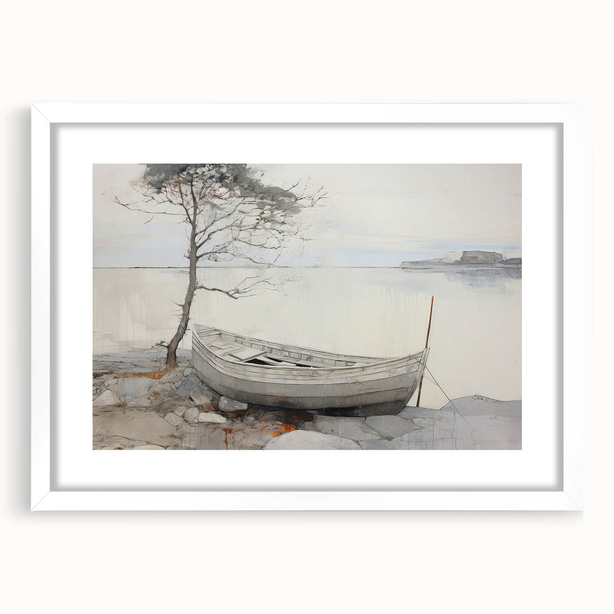Vintage Landscape Art - Serene Countryside Scene