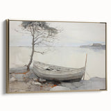 Vintage Landscape Art - Serene Countryside Scene