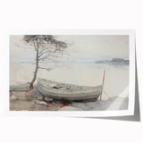 Vintage Landscape Art - Serene Countryside Scene