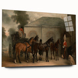 Vintage Landscape Art - Carriage with Horses
