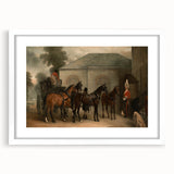 Vintage Landscape Art - Carriage with Horses