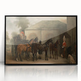Vintage Landscape Art - Carriage with Horses