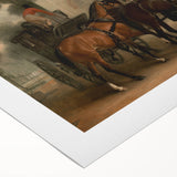 Vintage Landscape Art - Carriage with Horses