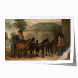 Vintage Landscape Art - Carriage with Horses