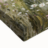 Vintage Landscape Art - Scenic Field with Flowers