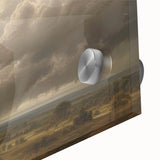 Vintage Landscape Art - Dramatic Sky over Countryside