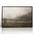 Vintage Landscape Art - Dramatic Sky over Countryside