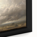 Vintage Landscape Art - Dramatic Sky over Countryside