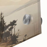 Vintage Landscape Art - Coastal House with Trees