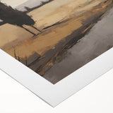 Vintage Landscape Art - Winding Road through Countryside