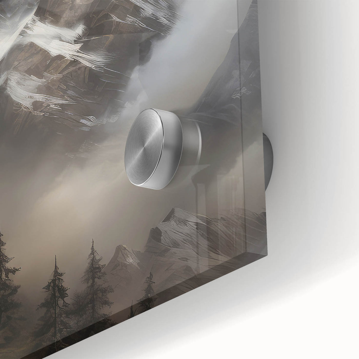 Misty Mountain Peaks – Vintage Landscape Wall Art for Nature Lovers