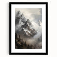 Misty Mountain Peaks – Vintage Landscape Wall Art for Nature Lovers