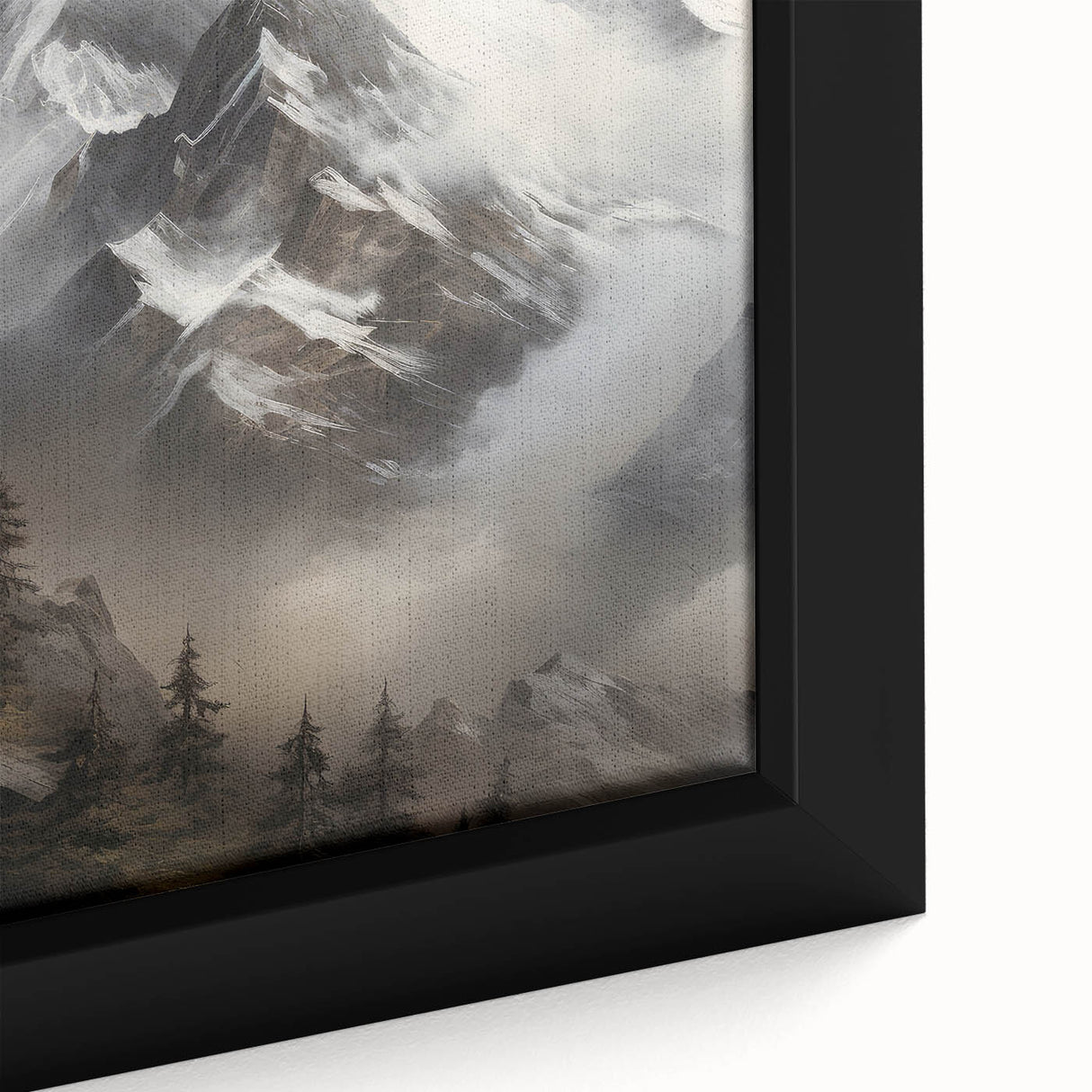 Misty Mountain Peaks – Vintage Landscape Wall Art for Nature Lovers