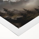 Misty Mountain Peaks – Vintage Landscape Wall Art for Nature Lovers