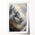 Misty Mountain Peaks – Vintage Landscape Wall Art for Nature Lovers