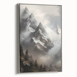 Misty Mountain Peaks – Vintage Landscape Wall Art for Nature Lovers