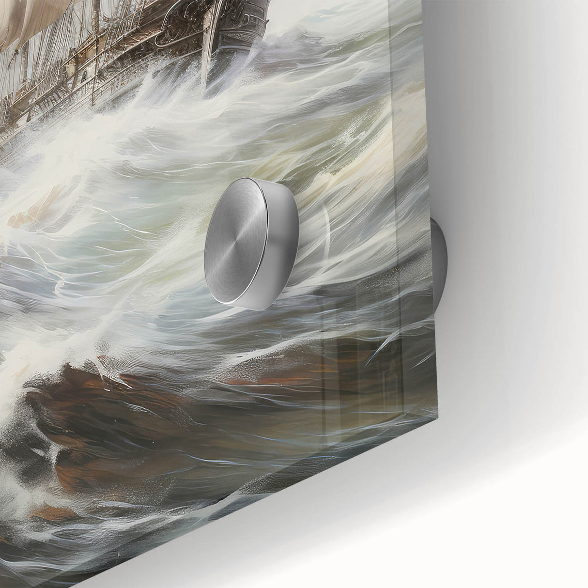 Vintage Tall Ship in Storm – Classic Maritime Wall Art