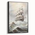 Vintage Tall Ship in Storm – Classic Maritime Wall Art
