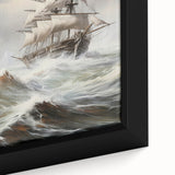 Vintage Tall Ship in Storm – Classic Maritime Wall Art