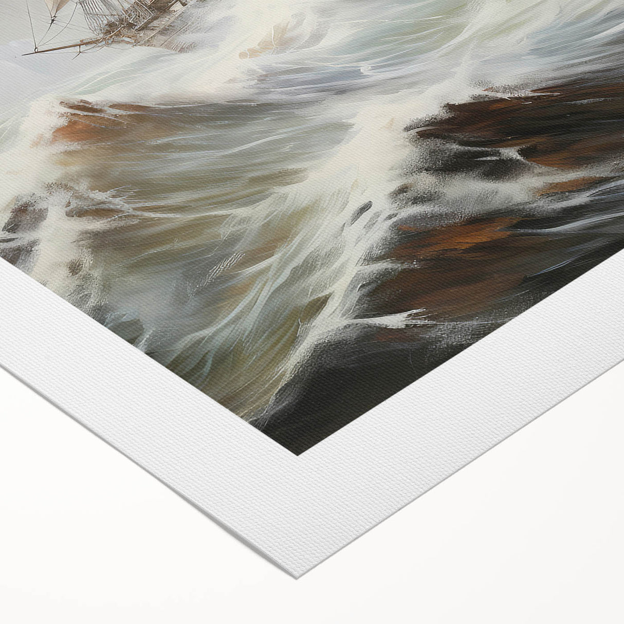 Vintage Tall Ship in Storm – Classic Maritime Wall Art