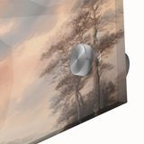 Vintage Landscape Art - Serene Sky and Trees