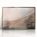 Vintage Landscape Art - Serene Sky and Trees