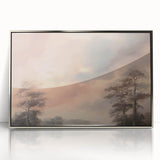Vintage Landscape Art - Serene Sky and Trees
