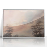 Vintage Landscape Art - Serene Sky and Trees