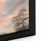 Vintage Landscape Art - Serene Sky and Trees