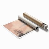 Vintage Landscape Art - Serene Sky and Trees