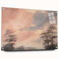 Vintage Landscape Art - Serene Sky and Trees