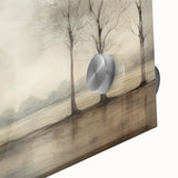 Vintage Landscape Art - Tranquil Trees by the Water