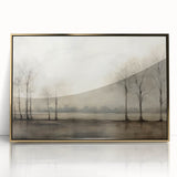 Vintage Landscape Art - Tranquil Trees by the Water