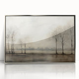 Vintage Landscape Art - Tranquil Trees by the Water