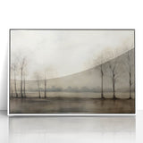 Vintage Landscape Art - Tranquil Trees by the Water