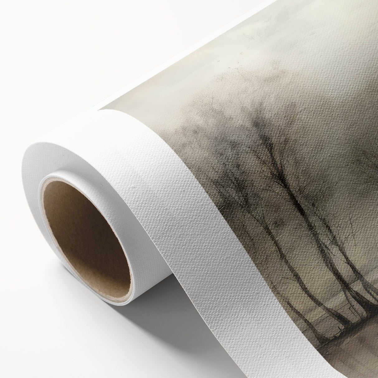 Vintage Landscape Art - Tranquil Trees by the Water