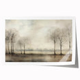 Vintage Landscape Art - Tranquil Trees by the Water