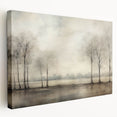 Vintage Landscape Art - Tranquil Trees by the Water