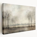 Vintage Landscape Art - Tranquil Trees by the Water