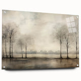 Vintage Landscape Art - Tranquil Trees by the Water