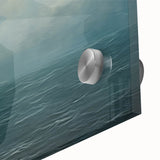 Vintage Landscape Art - Calm Ocean and Sky