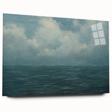Vintage Landscape Art - Calm Ocean and Sky