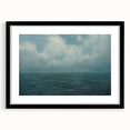 Vintage Landscape Art - Calm Ocean and Sky
