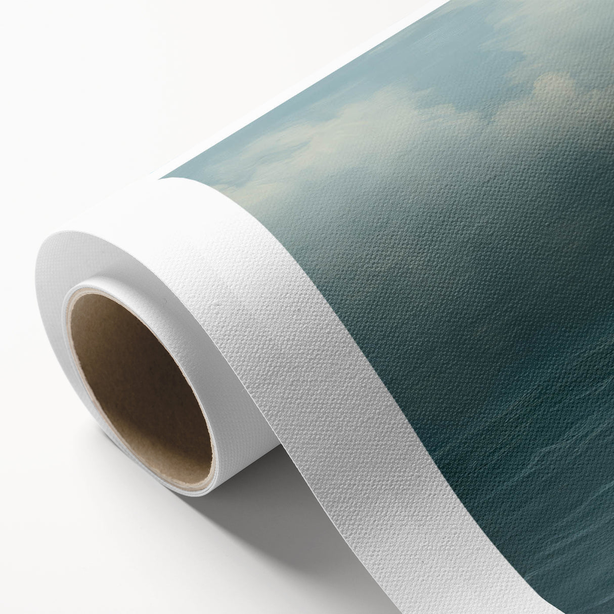 Vintage Landscape Art - Calm Ocean and Sky