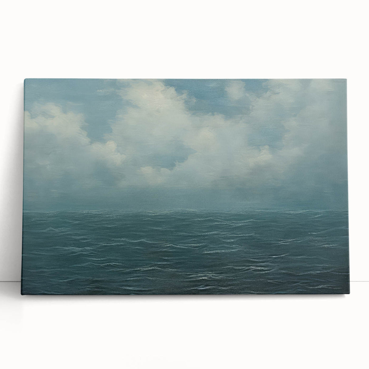 Vintage Landscape Art - Calm Ocean and Sky