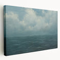 Vintage Landscape Art - Calm Ocean and Sky